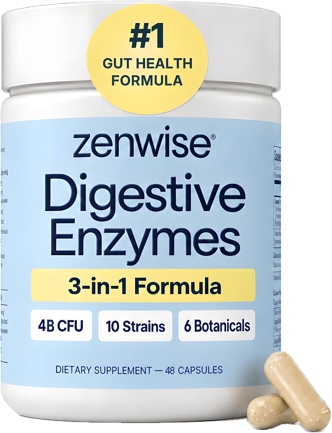 three-in-one formula combining digestive enzymes, probiotics, and prebiotics