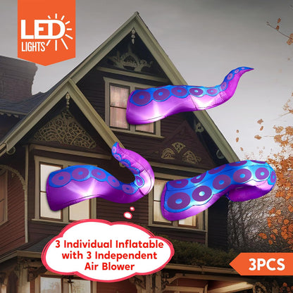 three independent built-in air pumps for quick self-inflation