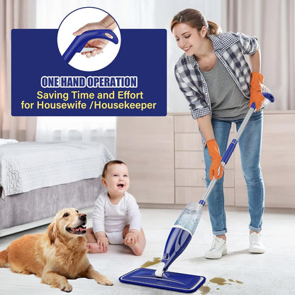 three machine-washable reusable microfiber pads included