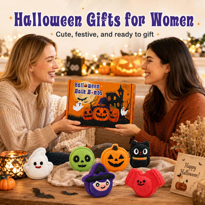three seasonal variants available (halloween, christmas 6 pcs, christmas) for year-round gifting