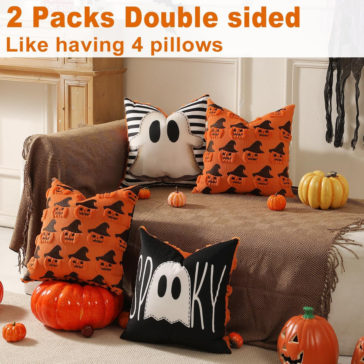 three size options (16x16, 18x18, 20x20) sold in packs of two