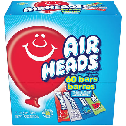 three sour flavors per bag: watermelon punch, lemon berry squeeze, blue blast