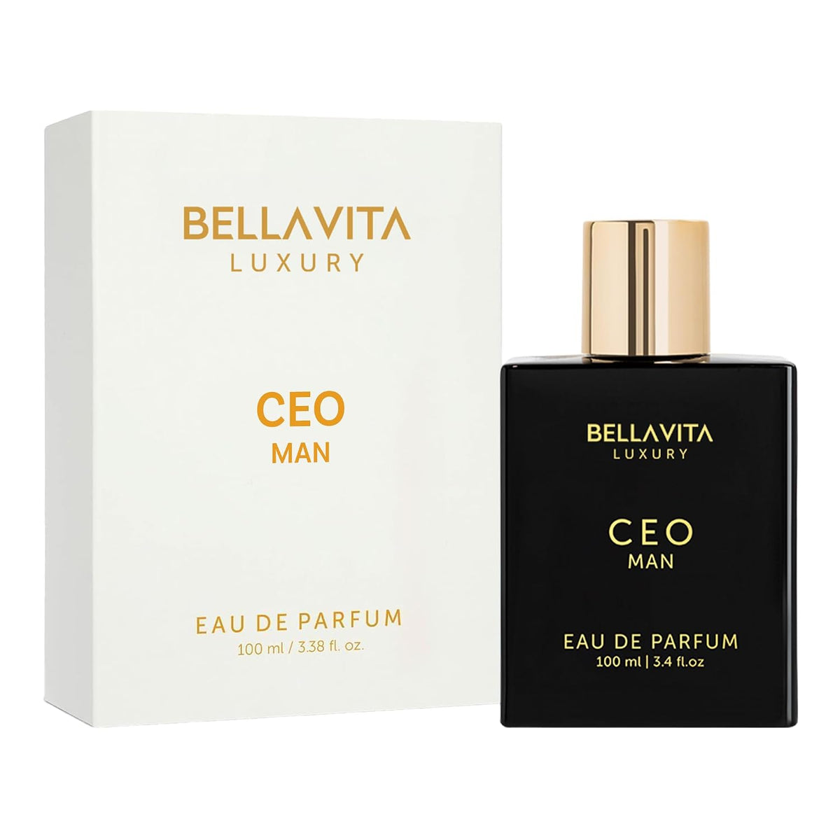 Bellavita Luxury CEO Man Eau de Parfum – Long-Lasting Workday Fragrance for Client Dinners, 3.4 fl oz