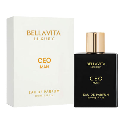 Bellavita Luxury CEO Man Eau de Parfum – Long-Lasting Workday Fragrance for Client Dinners, 3.4 fl oz