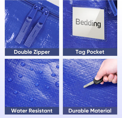TICONN Extra Large Storage Totes – Efficient Packing for Apartment Moves, Dorm Transitions, and Garage Sort-Outs