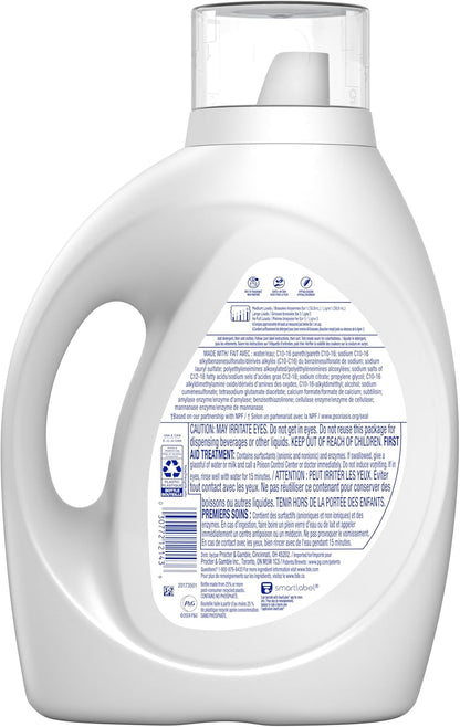 Tide Free & Gentle Laundry Detergent for Mindful Home Care, Fragrance-Free Wash for Restful Bedrooms