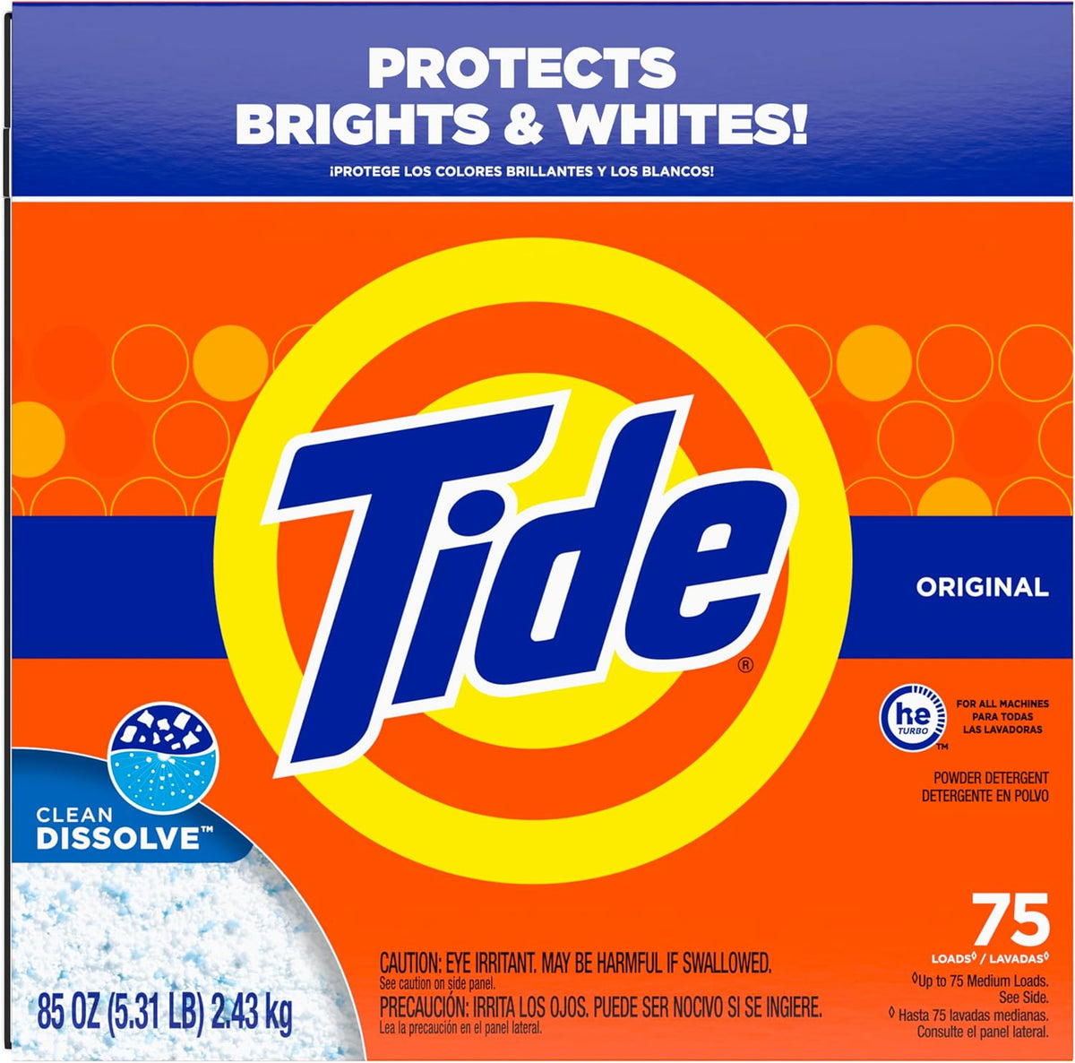 Tide Powder Laundry Detergent, Original Scent – High-Efficiency Laundry Powder for Streamlined Apartment Utility Closet Strips
