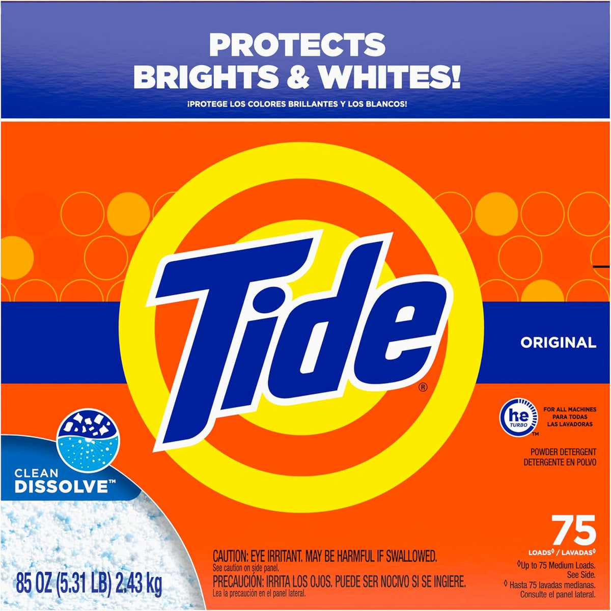 Tide Powder Laundry Detergent, Original Scent – High-Efficiency Laundry Powder for Streamlined Apartment Utility Closet Strips