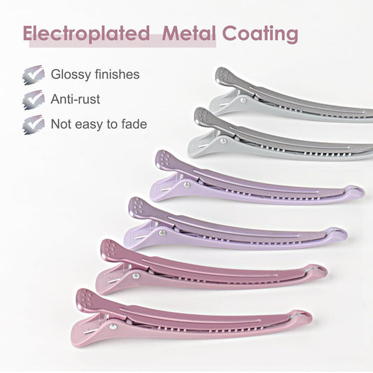 tiny teeth on the upper jaw grip hair securely without slipping