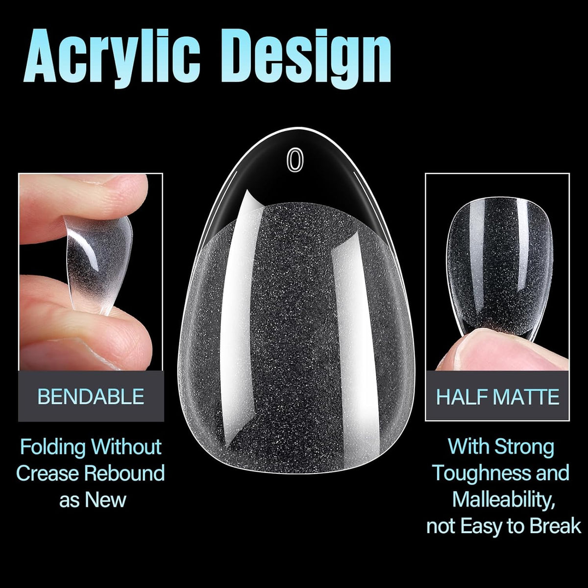 TOMICCA 12-Size Nail Tip Set – Intentional At-Home Manicure for Your Weekly Reset Routine