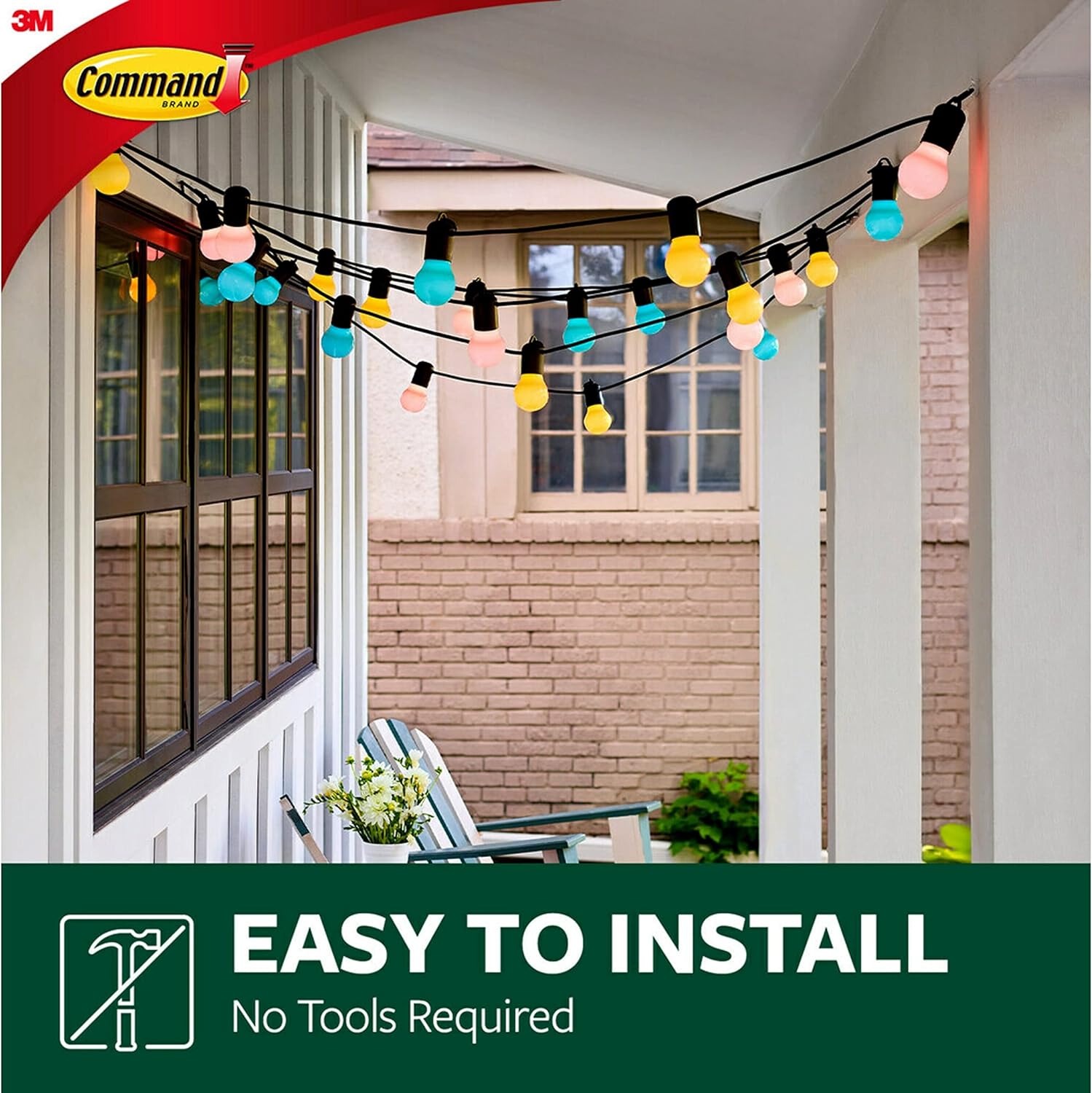tool-free installation with no nails or hammer needed