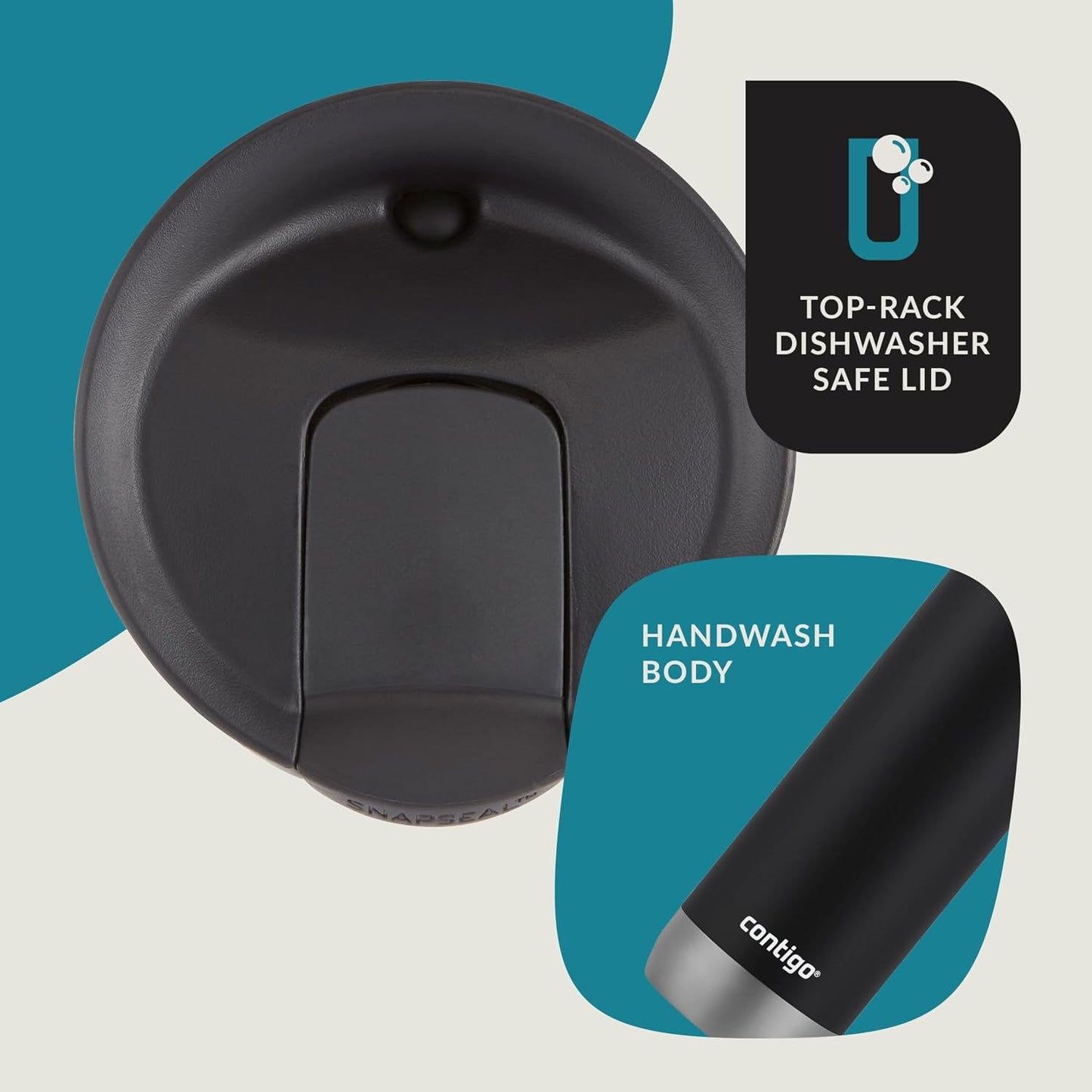 top-rack dishwasher-safe lid with hand-wash body for simple cleanup