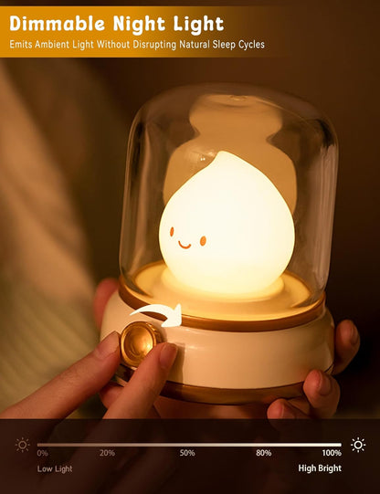 touch dimmer with 2 lighting modes (candle flicker and steady night light)