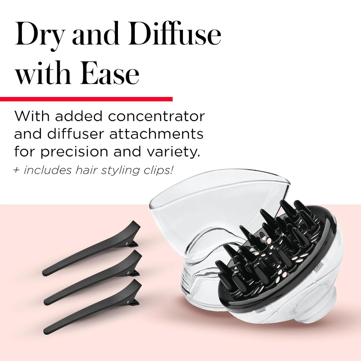 tourmaline ionic technology combined with ceramic coating for frizz control
