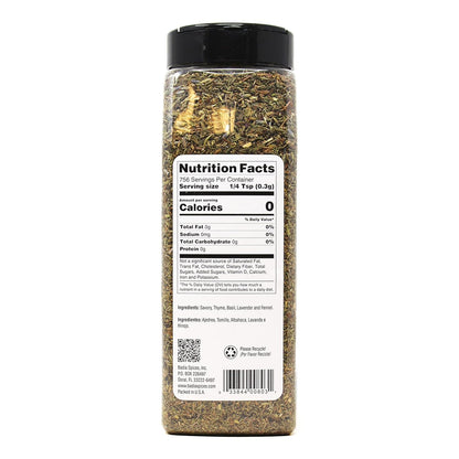 traditional french herb blend of thyme, rosemary, marjoram, savory, and complementary herbs