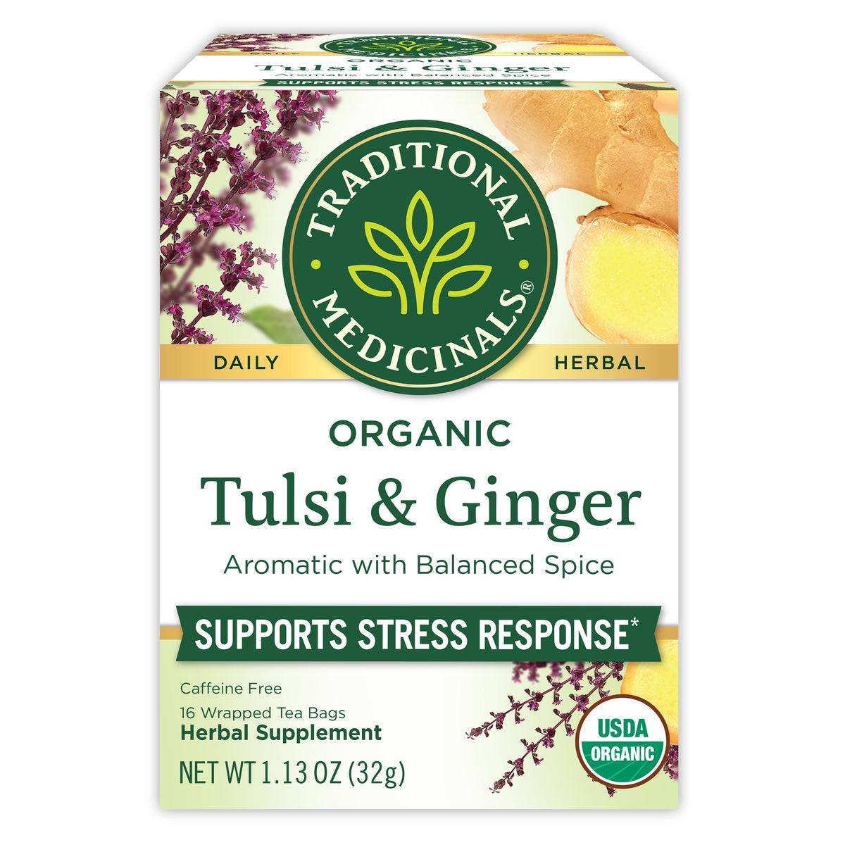 Traditional Medicinals Lemon Balm Tea Bags – Restorative Evening Brew for Yoga Studio and Bath Time Recovery