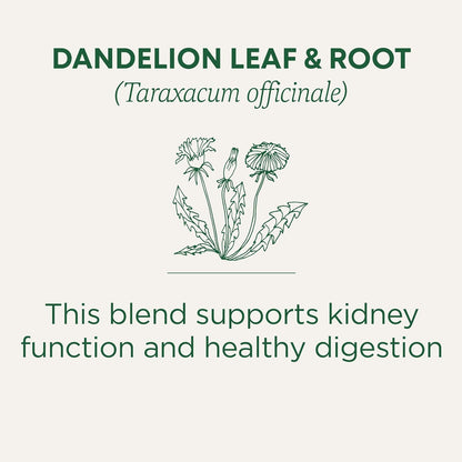 Traditional Medicinals Organic Dandelion Leaf & Root – Gentle Kidney & Digestion Support for Post-Meal Calm