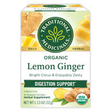 Traditional Medicinals Organic Lemon Ginger Tea – Get-Well-Soon Gift for Friends Needing Soothing Cold and Flu Comfort