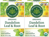 Traditional Medicinals Organic Dandelion Leaf & Root – Gentle Kidney & Digestion Support for Post-Meal Calm