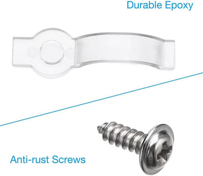 transparent nylon fixing clip construction