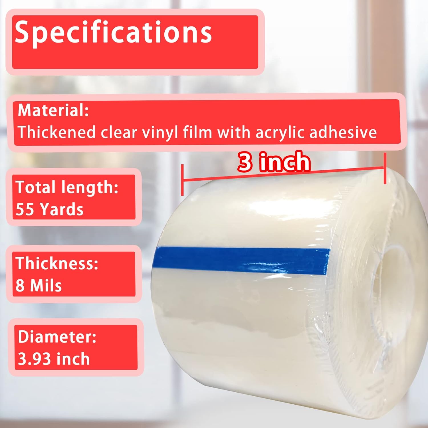 transparent vinyl construction for discreet sealing