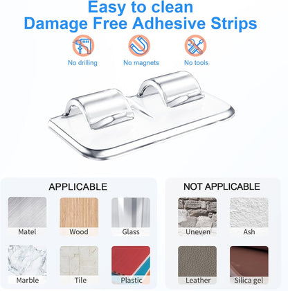 transparent vinyl construction that blends with any surface