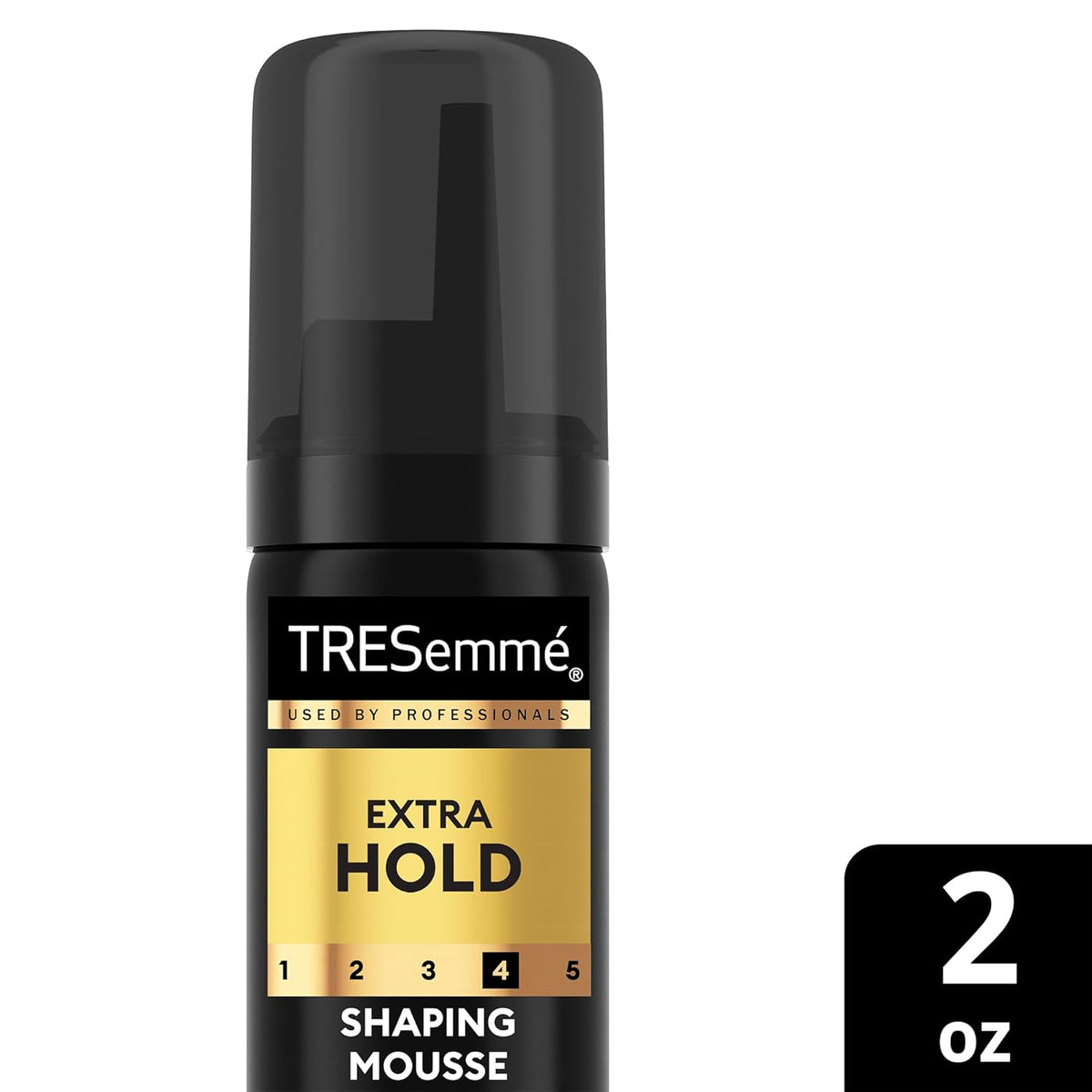 TRESemmé Extra Hold Sculpting Mousse with TSA Bottle – Portable Frizz Defense for Poolside Lounging and Park Picnics