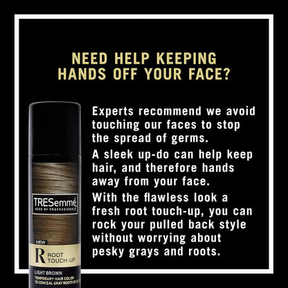 TRESemmé Root Touch-Up Spray – Clutter-Free Travel Toiletry for Capsule Grooming Kits, Dark Brown 2.5 oz