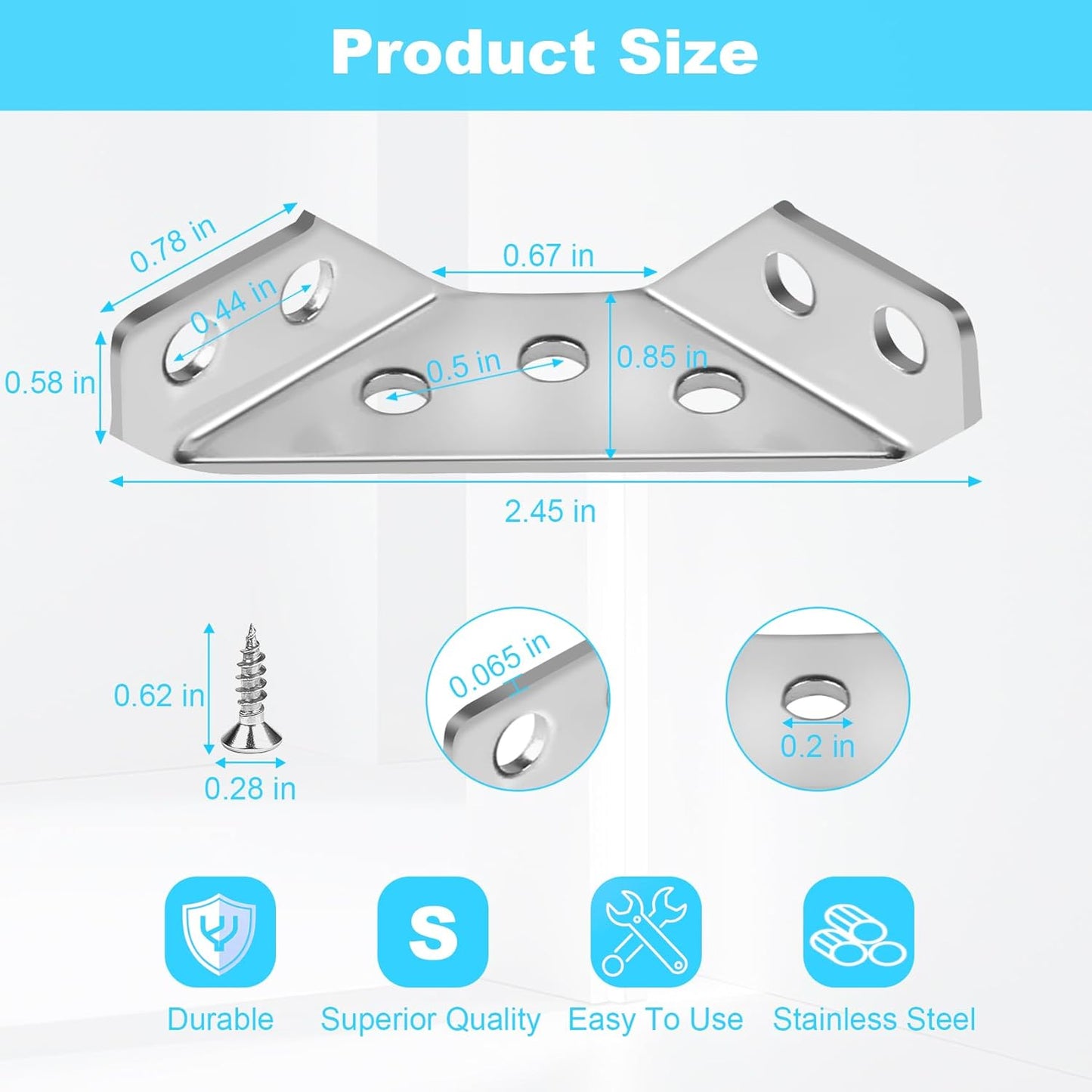 triangular reinforcement design engineered to maintain precise 90-degree corner angles