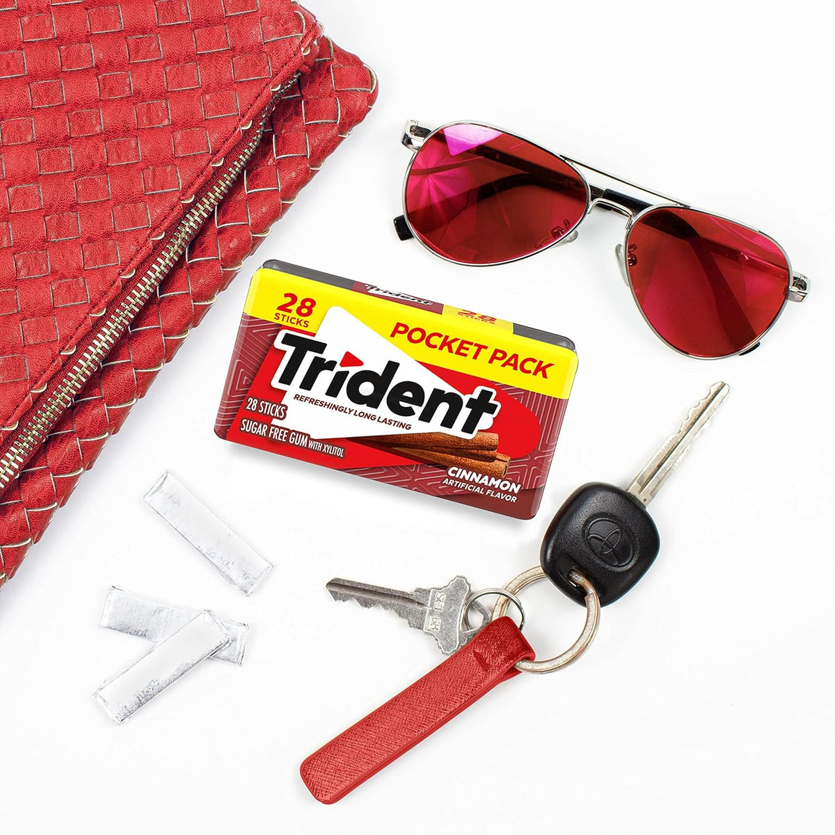Trident Spearmint Chewing Gum – Gift Basket Addition for Housewarmings, Retirements, and Get-Well Baskets