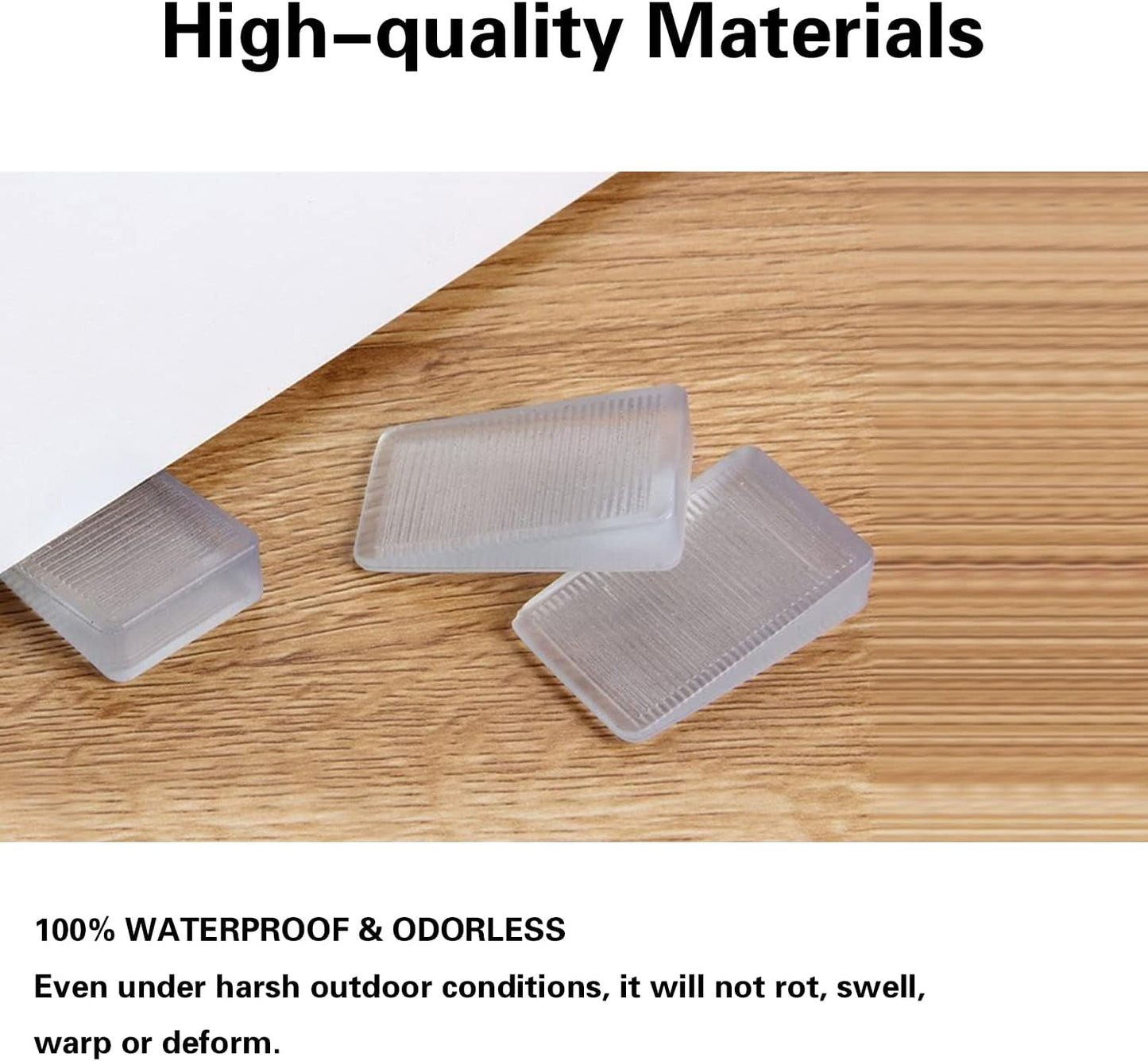 trimmable hard plastic allows custom sizing with a utility knife