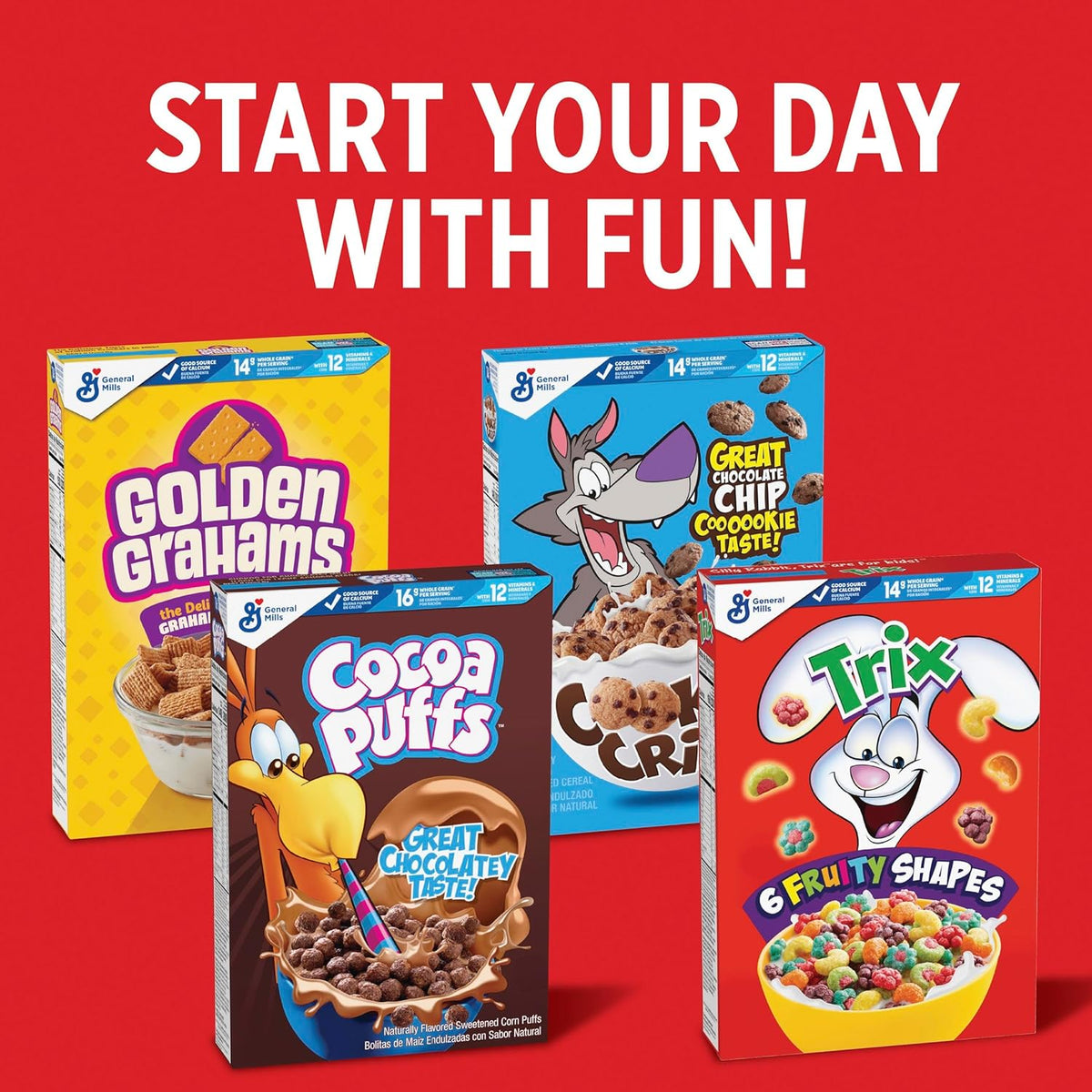 Trix Whole Grain Cereal – Fun Fruity Shapes for Kids' Lunch Boxes and Breakfast Table