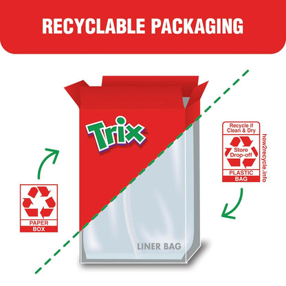 Trix Whole Grain Cereal – Fun Fruity Shapes for Kids' Lunch Boxes and Breakfast Table