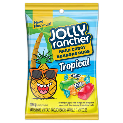 tropical four-flavor blend: fruit punch, golden pineapple, lime, and mango