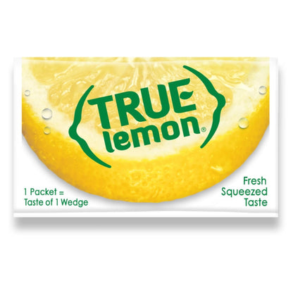 TRUE LEMON Water Enhancer – No-Refrigeration Lemon Packets for Open-Air Lifestyles, Bulk 500 Pack
