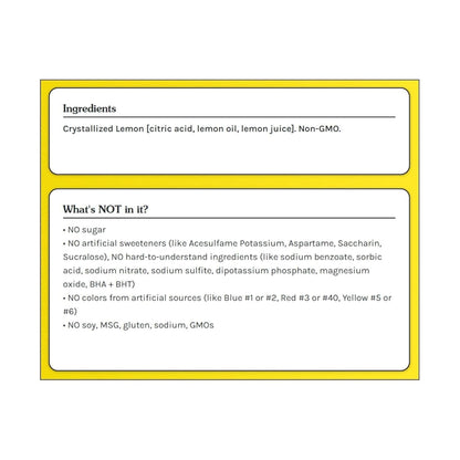 TRUE LEMON Water Enhancer – Pre-Portioned Lemon Packets for Study and Workspace Routines, 500 Count