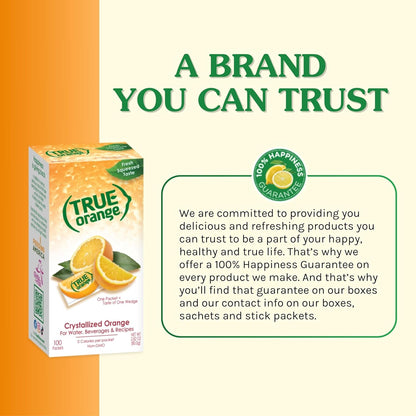 TRUE ORANGE Water Enhancer – Zero-Calorie Hydration Support for Office Wellness and Travel