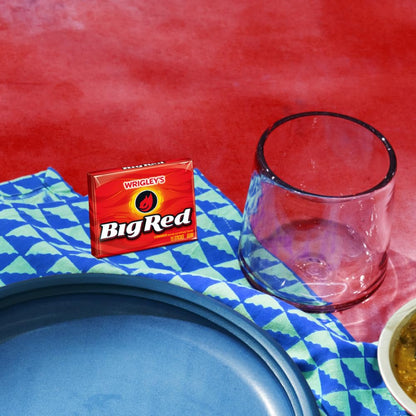 trusted wrigley's brand with iconic red packaging