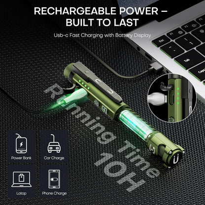 tungsten steel glass breaker tip and integrated bottle opener