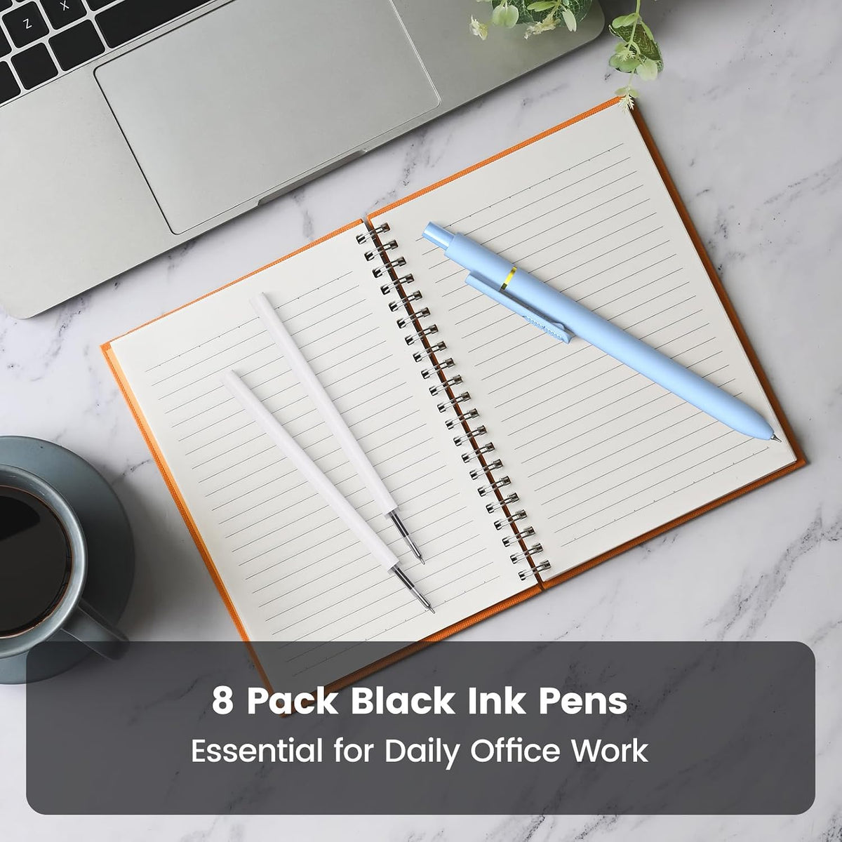 FunnyWork Quick-Dry Gel Pens – Minimalist Bullet Journal Pen with Simple Silhouette