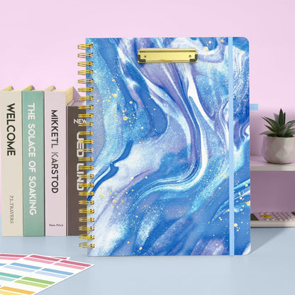 twin wire spiral binding that flips flat to the back without cracking