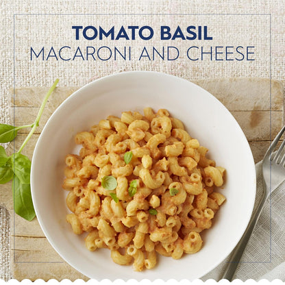 twisted tubular elbow shape that holds cheese and chunky sauces