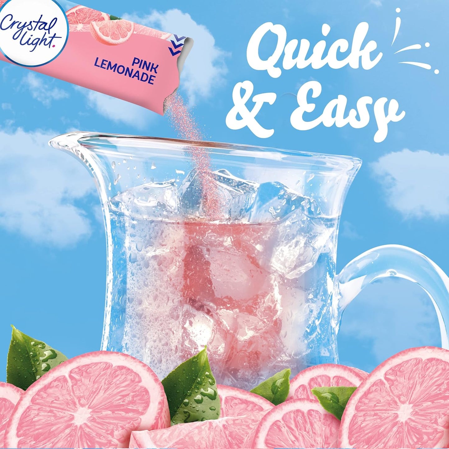 two available flavor variants: pink lemonade and raspberry lemonade