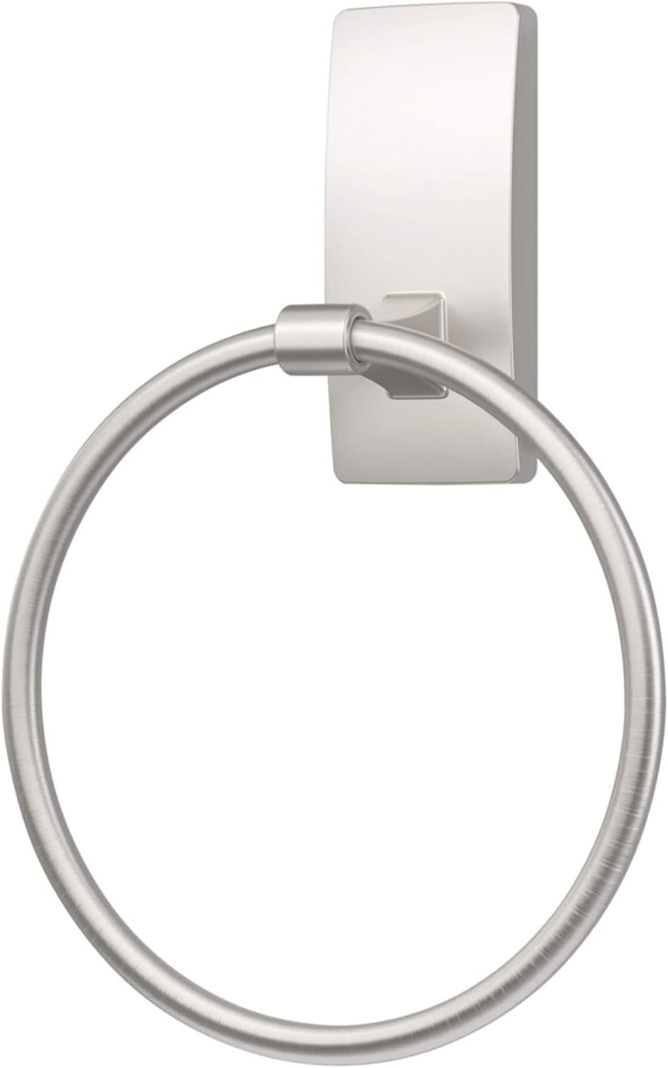 two finish options available — satin nickel and black