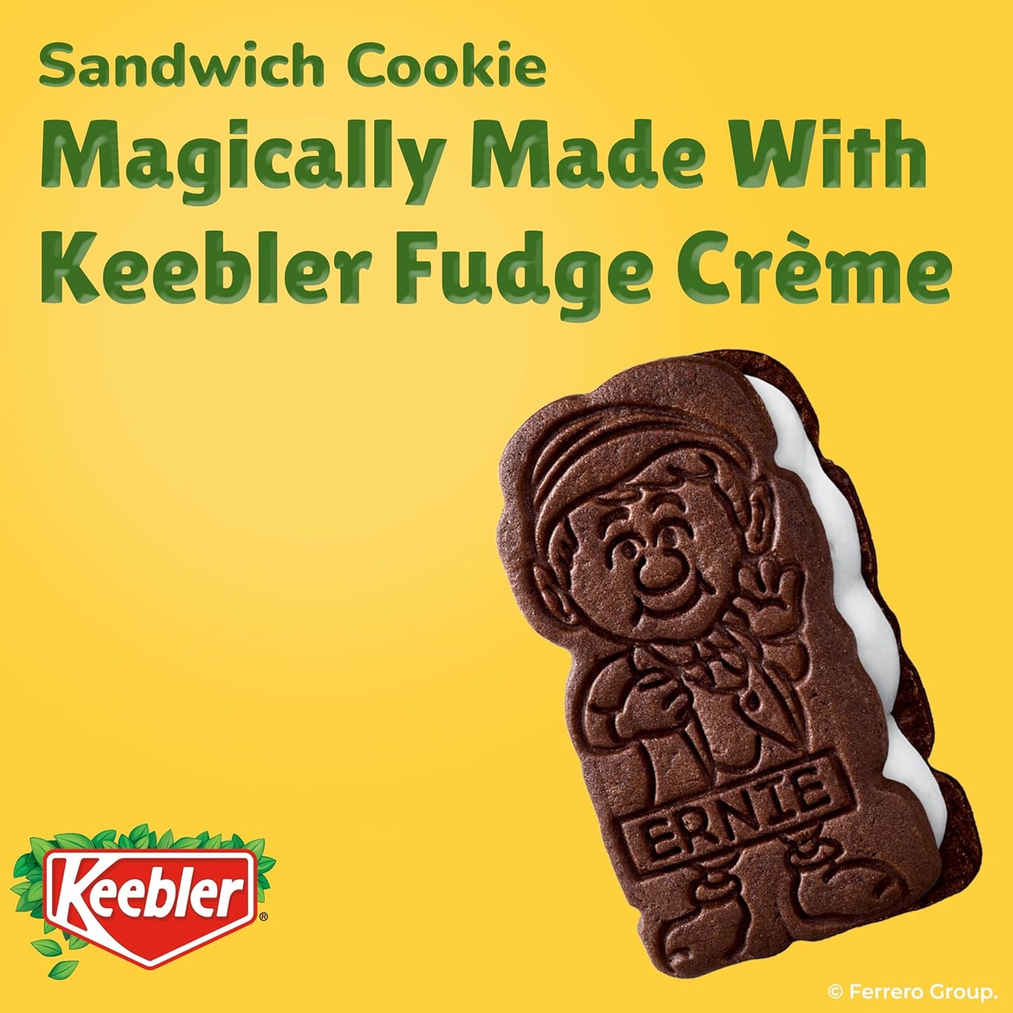 two flavor options: chocolate-y and vanilla cream