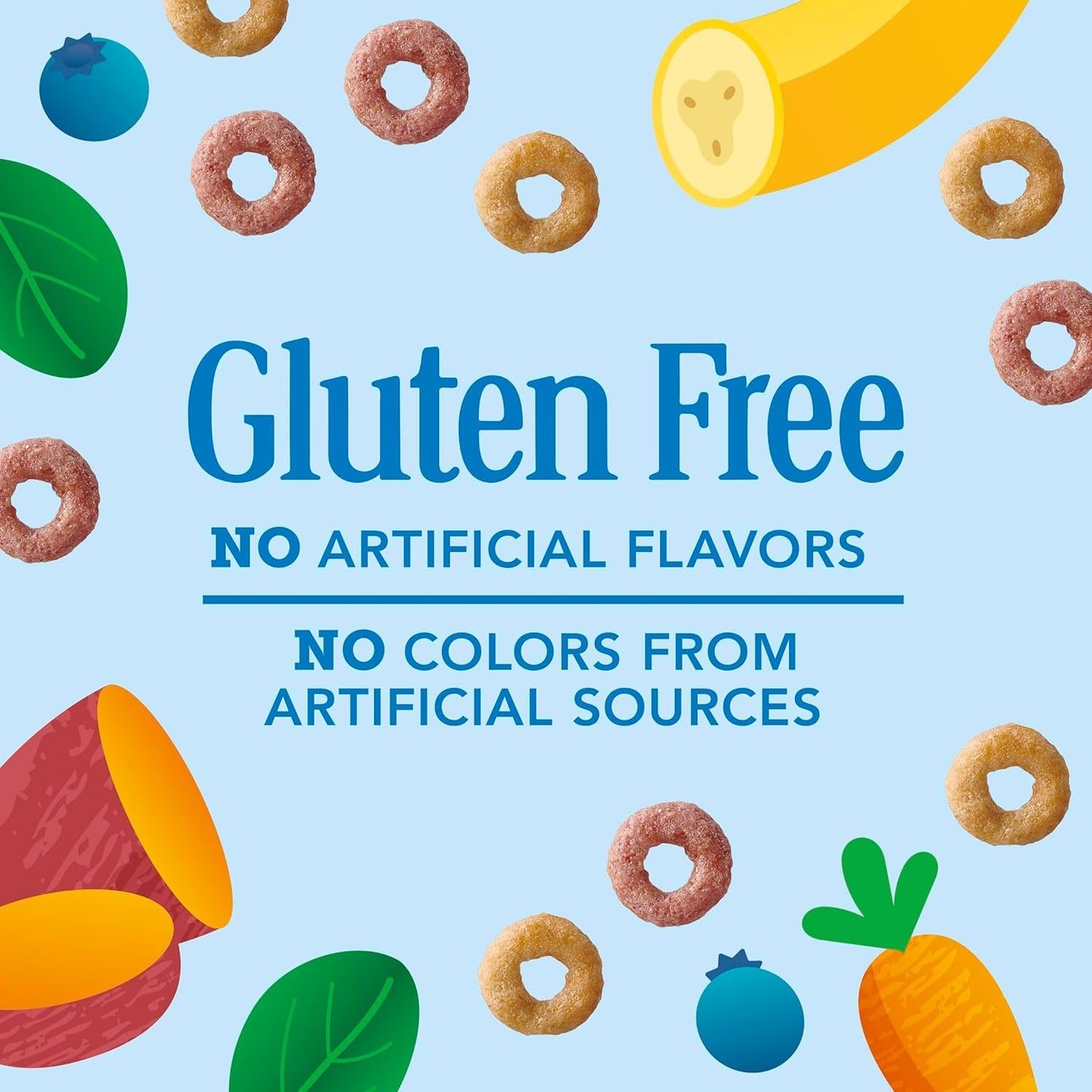 two flavor profiles (blueberry banana, apple strawberry) in 10.6 oz and 18 oz family-size boxes