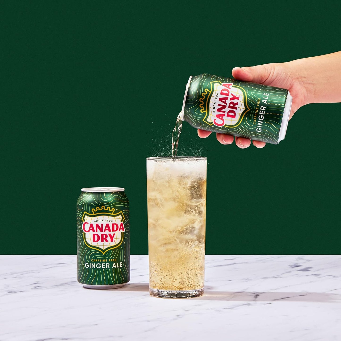 two flavor variants: original ginger ale and diet ginger ale