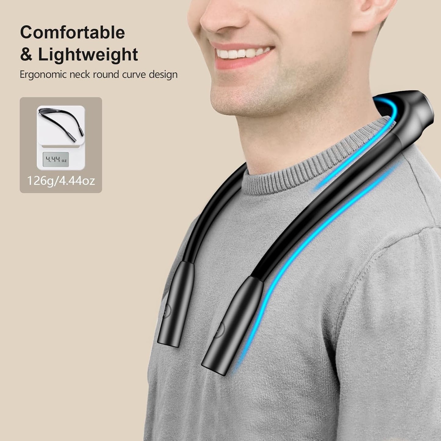two flexible silicone gooseneck arms that bend to any angle
