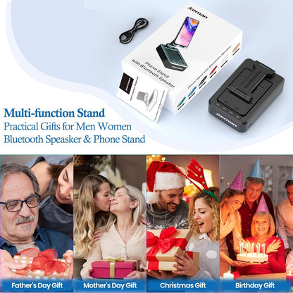 JTEMAN Phone Stand with Speaker - Charming Housewarming Gift for Mom, Hands-Free Recipe and Video Call Support