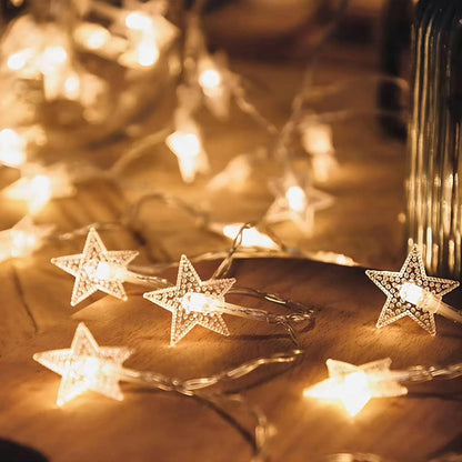 two lighting modes: steady on and twinkle/flash via simple switch